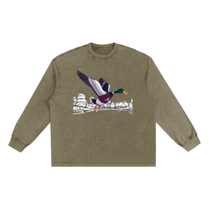 Snow Washed Frayed Edge T-Shirt