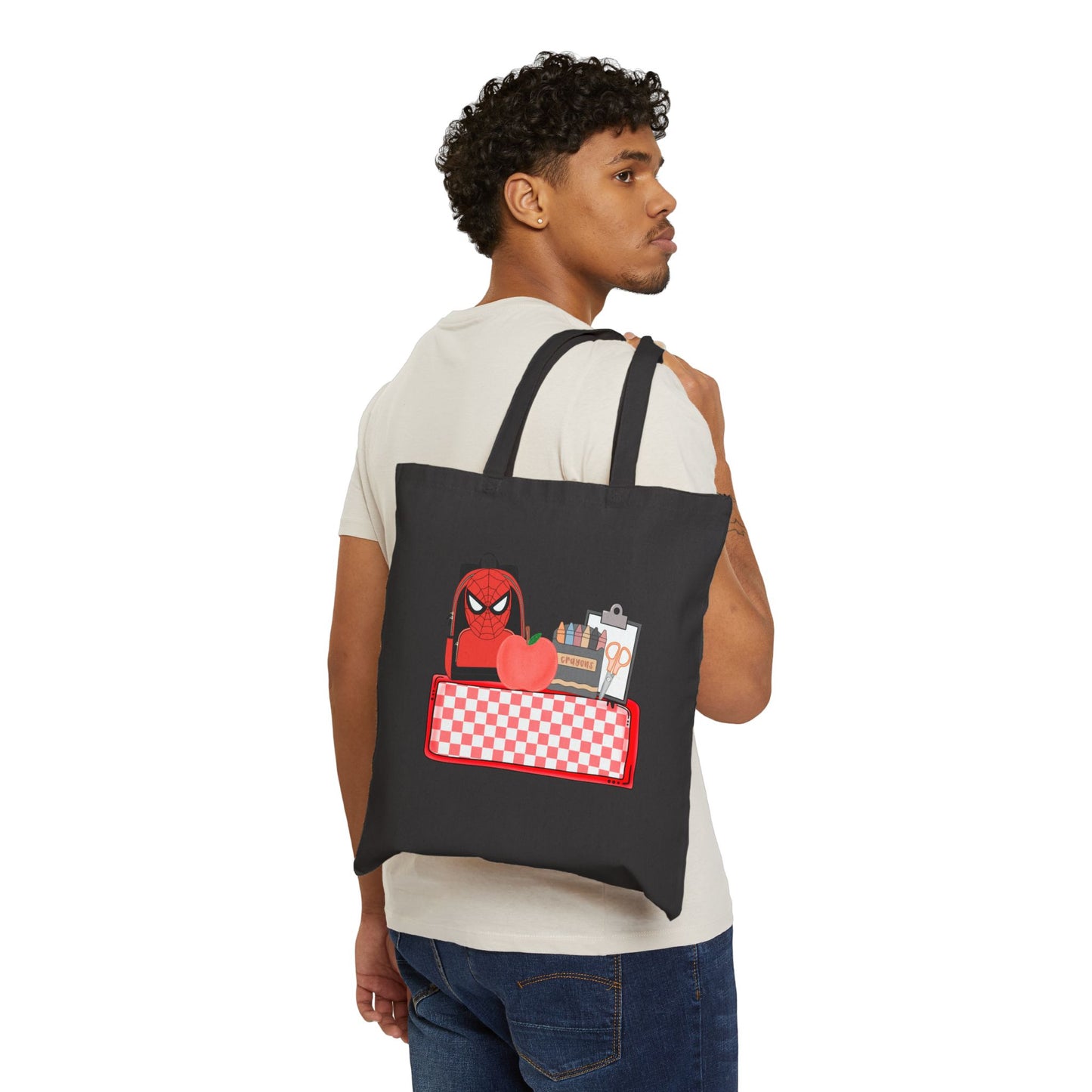 Spider-Themed Cotton Canvas Tote Bag for Arts & Crafts Lovers, Eco-Friendly Shopping Bag, Perfect Gift for Superhero Fans, Ideal for [...]