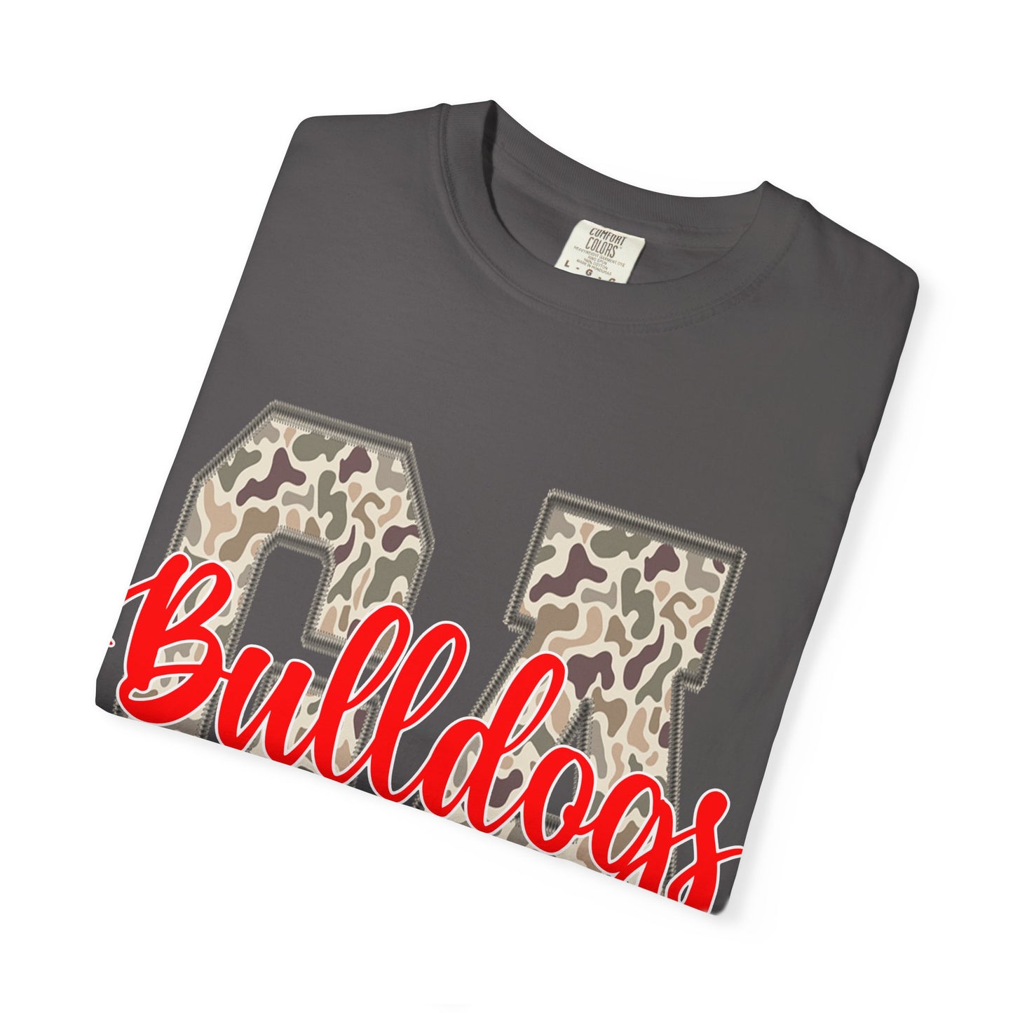 Leopard Print Bulldogs Unisex T-Shirt | Casual Wear, School Spirit, Gift Idea, Team Apparel, Everyday Comfort