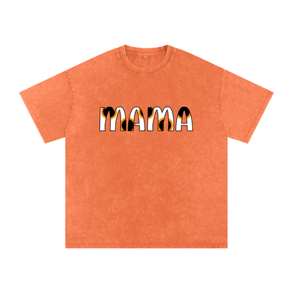 Snow Washed Oversized Cotton T-Shirt