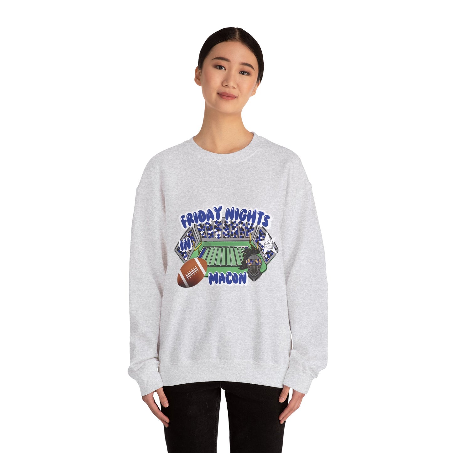 Macon Friday Nights Sweatshirt | Unisex Crewneck | Football Fan Gift | Cozy Casual Wear | Game Day Apparel | Fall Sports Fashion