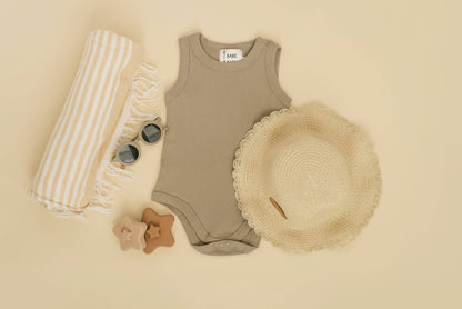 Babe Basics - Ribbed Summer Baby Romper