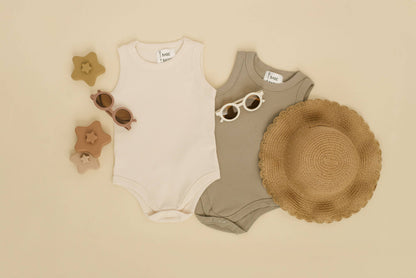 Babe Basics - Ribbed Summer Baby Romper
