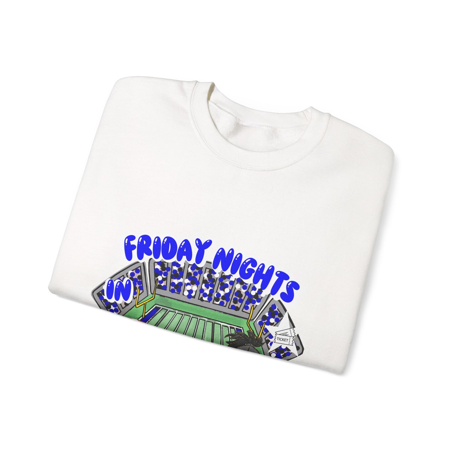 Friday Nights Crewneck Sweatshirt, Unisex Football Team Apparel, Cozy Game Day Sweatshirt, Perfect Gift for Sports Fans, Casual Weekend Wear