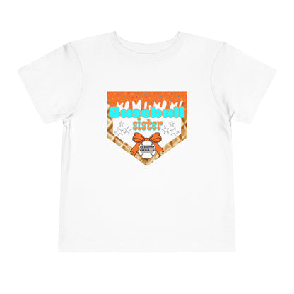 Baseball Sister Toddler Tee, Cute Gift for Young Sports Fans, Summer Playwear, Birthday Party Tee, Baseball Themed Outfit, Youth Clothing