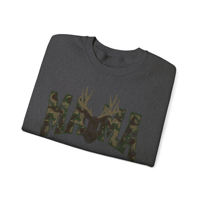 Mama camo deer Unisex Heavy Blend™ Crewneck Sweatshirt
