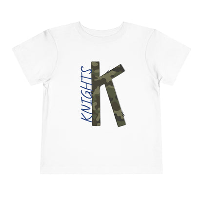 Camo Knights Toddler Tee, Kids T-Shirt, Playwear, Birthday Gift, Back to School, Camouflage Shirt