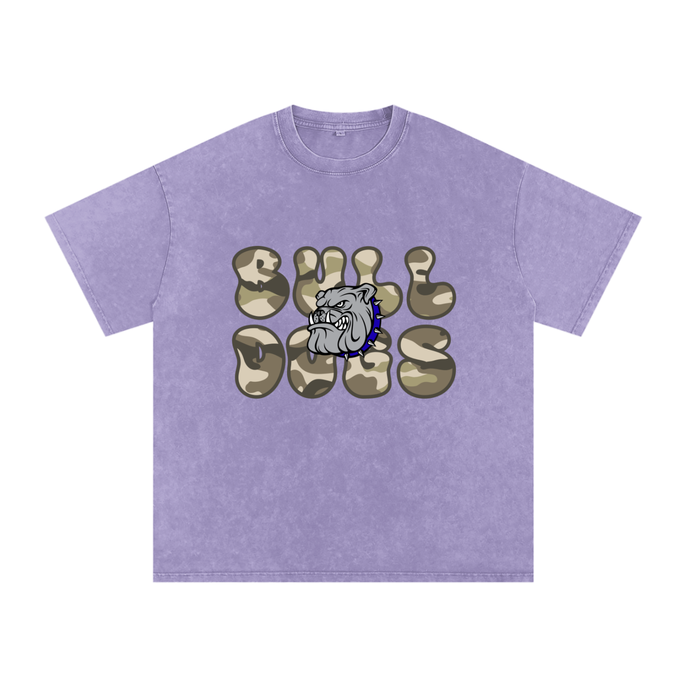 Bulldogs team Snow Washed Oversized Cotton T-Shirt
