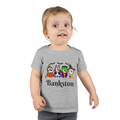 Whimsical Halloween Toddler T-Shirt | Cute Trick or Treat Shirt, Bankston Name Tee, Kids Costume Top, Spooky Fun Apparel, Unique Gift Idea