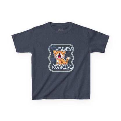 Roaring Heaven Kids Tee - Cute Tiger Graphic, Fun Summer T-Shirt, Birthday Gift, Animal Lovers, Playful Style