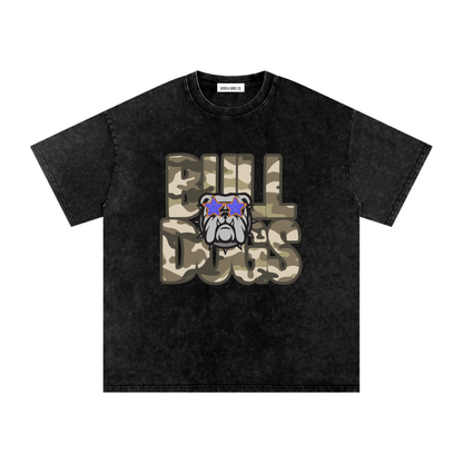 Bulldogs star Snow Washed Oversized Cotton T-Shirt