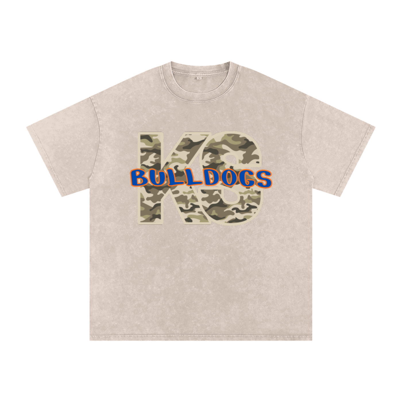 Team camo shirt Snow Washed Oversized Cotton T-Shirt