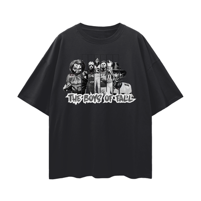"boys of fall"Streetwear Loose Drop Shoulder T-Shirt