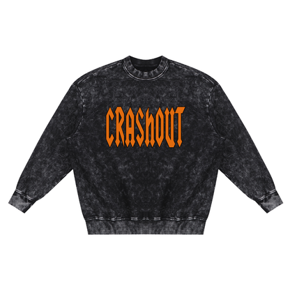 Snow Washed Hand-Frayed Sweatshirt