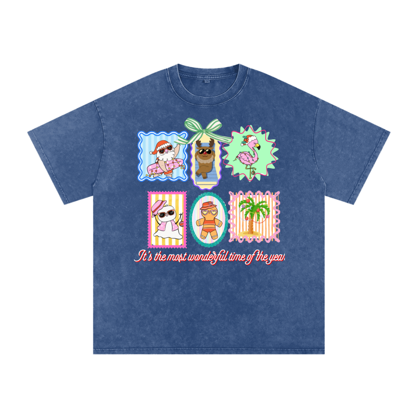 Snow Washed Oversized Cotton T-Shirt