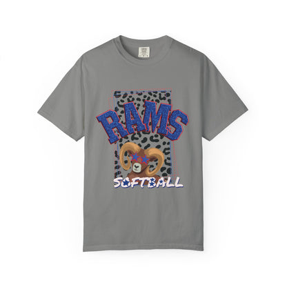 Unisex Softball Graphic T-Shirt - RAMS Design, Beach Outfits, Sports Fans, Team Events, Gifts for Athletes