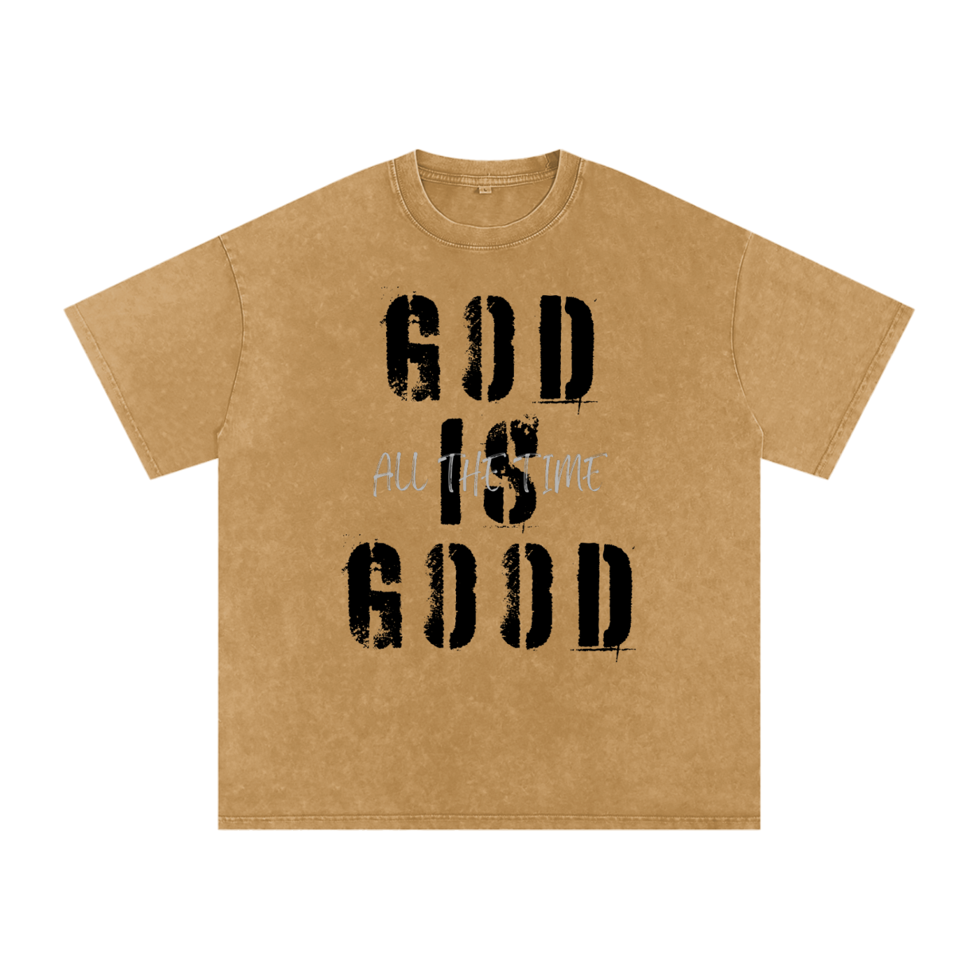 Snow Washed Oversized Cotton T-Shirt