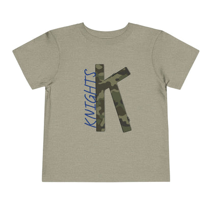 Camo Knights Toddler Tee, Kids T-Shirt, Playwear, Birthday Gift, Back to School, Camouflage Shirt