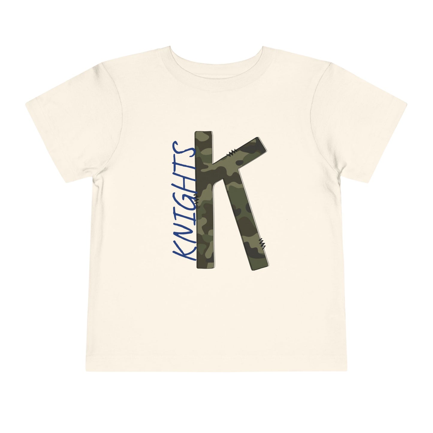 Camo Knights Toddler Tee, Kids T-Shirt, Playwear, Birthday Gift, Back to School, Camouflage Shirt