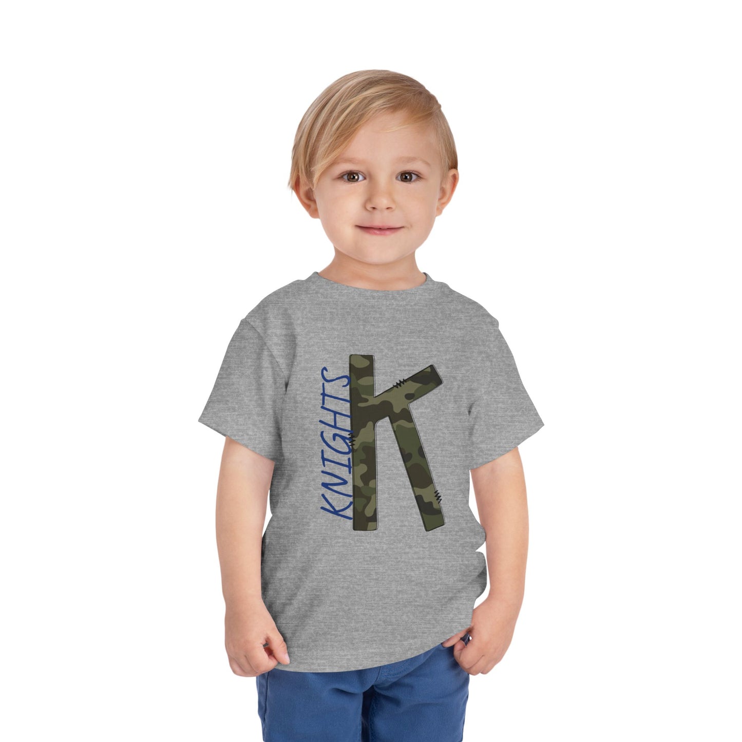 Camo Knights Toddler Tee, Kids T-Shirt, Playwear, Birthday Gift, Back to School, Camouflage Shirt