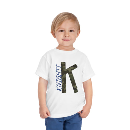 Camo Knights Toddler Tee, Kids T-Shirt, Playwear, Birthday Gift, Back to School, Camouflage Shirt