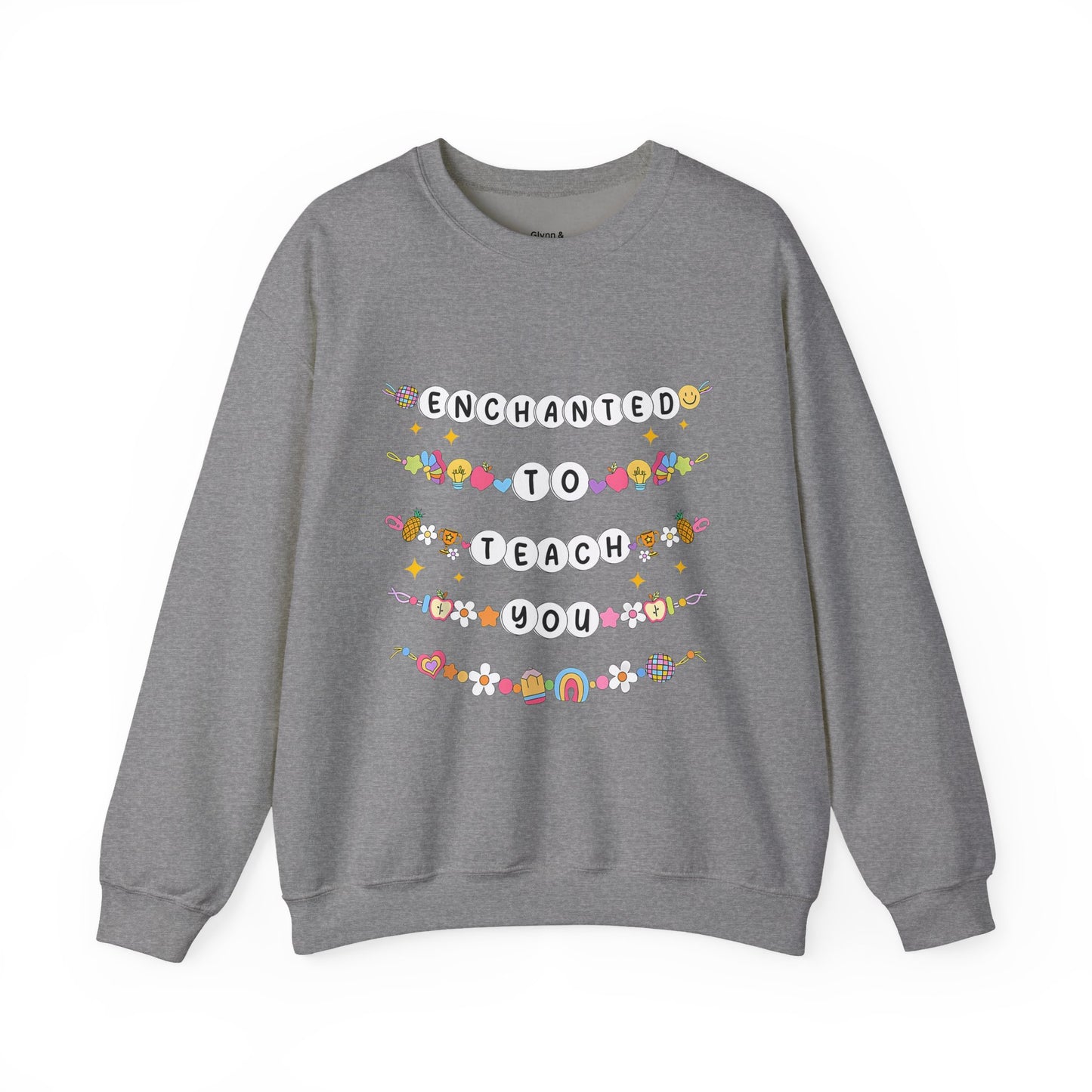 Enchanted to Teach Sweatshirt | Cozy Unisex Crewneck, Teacher Gift, Inspirational Apparel, Classroom Outfit, Personalized Sweatshirt