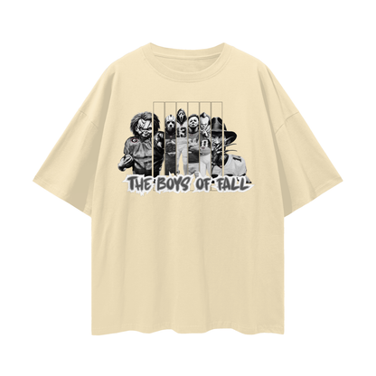 "boys of fall"Streetwear Loose Drop Shoulder T-Shirt