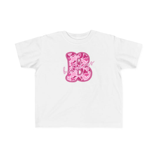 Toddler's Camo Initial Tee, Personalized Toddler Shirt, Cute Kids Tee, Birthday Gift, Custom Name Tee, Jungle Theme Outfit