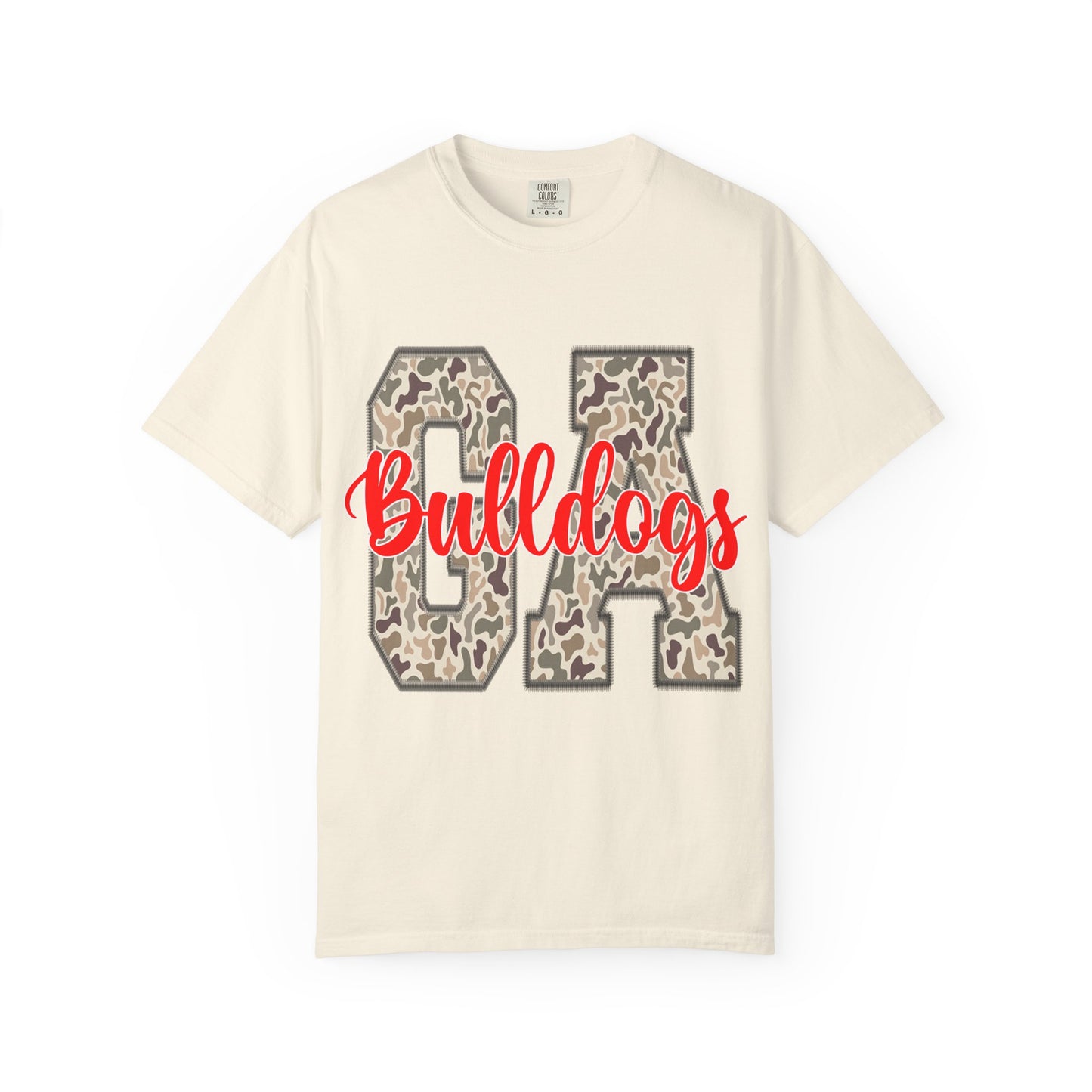 Leopard Print Bulldogs Unisex T-Shirt | Casual Wear, School Spirit, Gift Idea, Team Apparel, Everyday Comfort