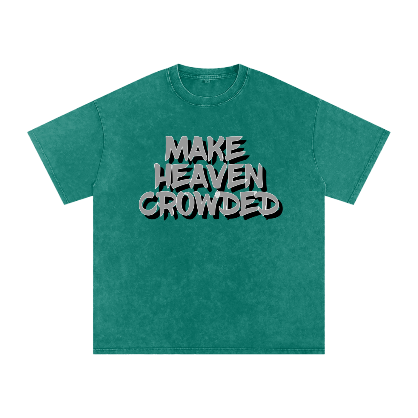 Snow Washed Oversized Cotton T-Shirt
