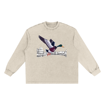 Snow Washed Frayed Edge T-Shirt