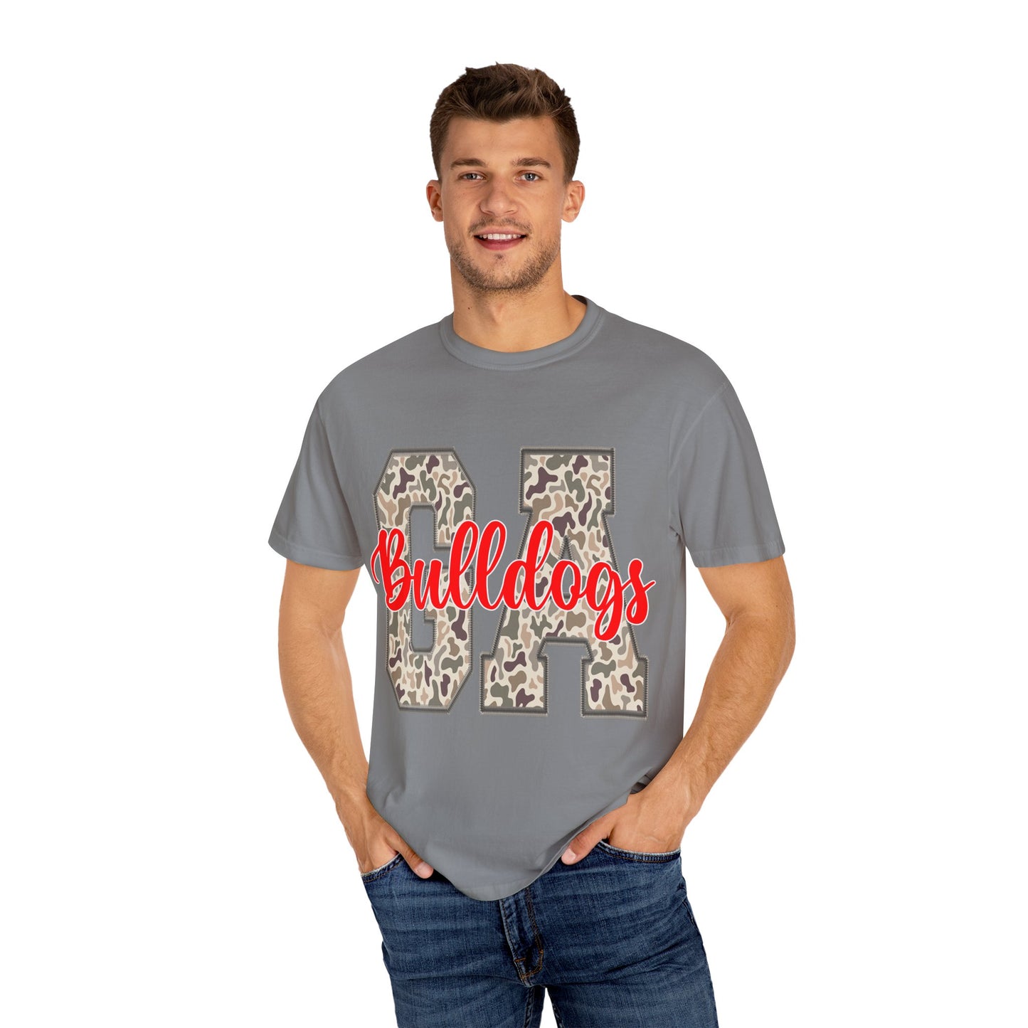 Leopard Print Bulldogs Unisex T-Shirt | Casual Wear, School Spirit, Gift Idea, Team Apparel, Everyday Comfort