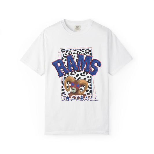 Unisex Softball Graphic T-Shirt - RAMS Design, Beach Outfits, Sports Fans, Team Events, Gifts for Athletes