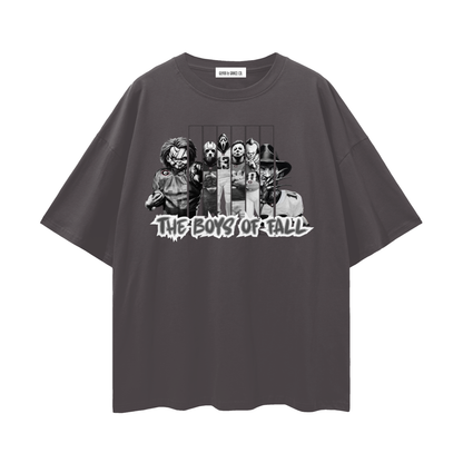 "boys of fall"Streetwear Loose Drop Shoulder T-Shirt