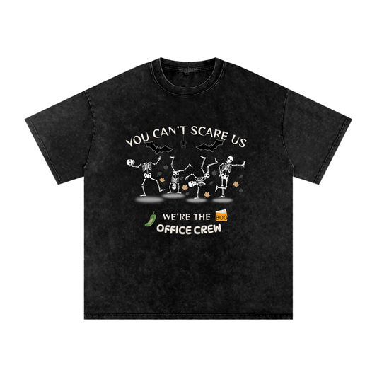 Office crew Snow Washed Oversized Cotton T-Shirt