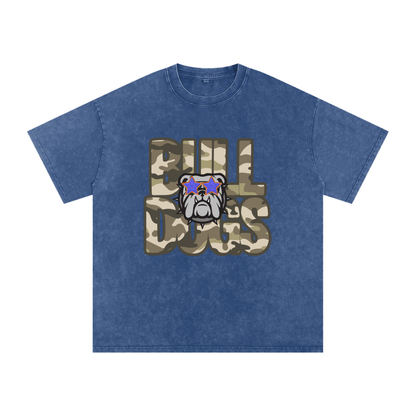 Bulldogs star Snow Washed Oversized Cotton T-Shirt