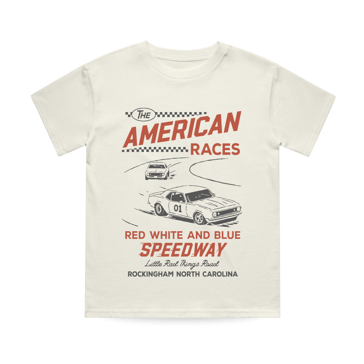THE ALL AMERICAN RACES TEE - CREAM