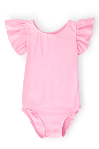 Bubblegum Pink S/S Flutter Sleeve Leotard