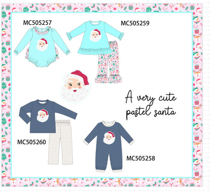 PO57 Christmas santa claus applique collection