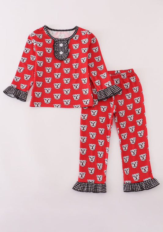 print pajamas pants set