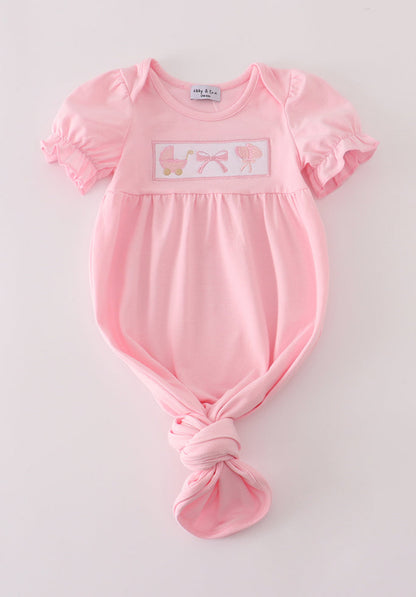 PINK BOW EMBROIDERY