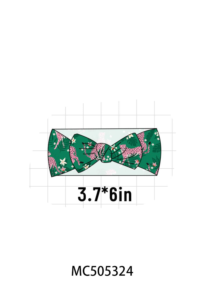 PO57 Green leopard print bamboo pajamas collection