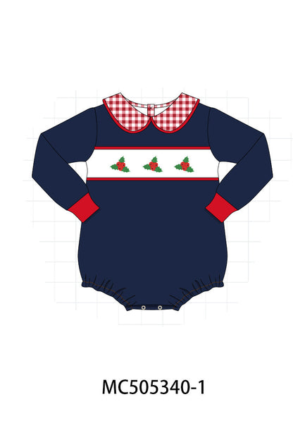 PO57 Red christmas embroidery gingham collection