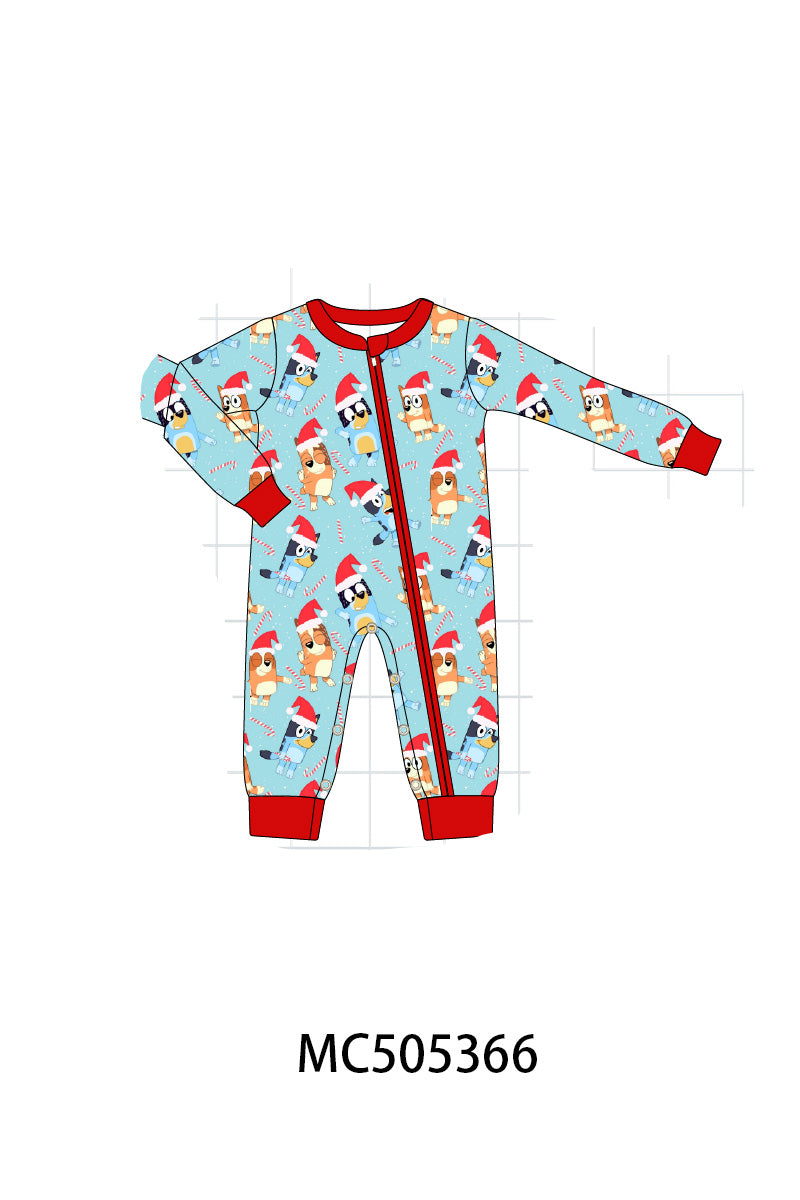PO58 Blue character print pajamas collection
