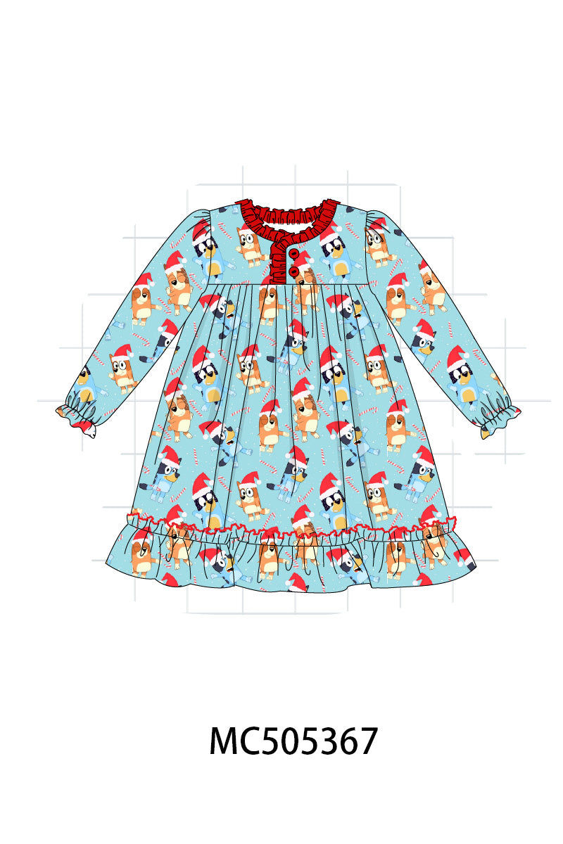 PO58 Blue character print pajamas collection