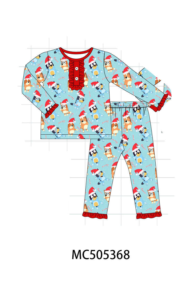 PO58 Blue character print pajamas collection