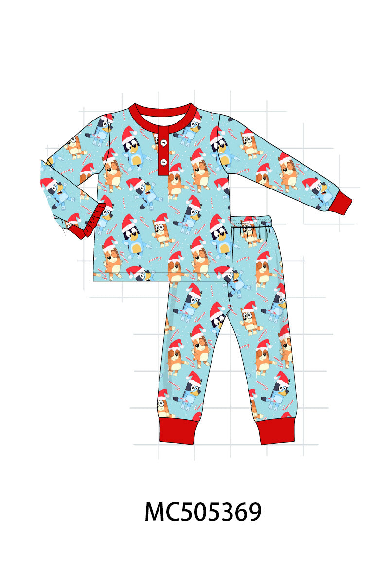 PO58 Blue character print pajamas collection