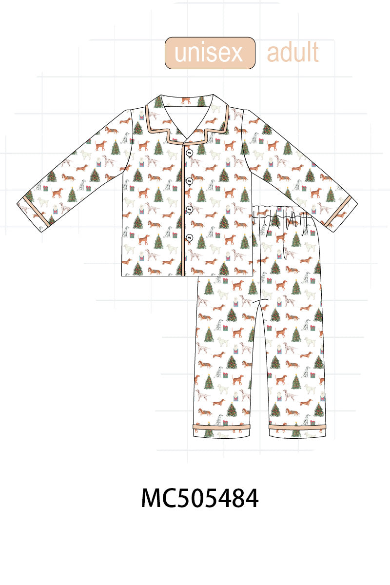 PO58 Christmas tree animal print bamboo collection