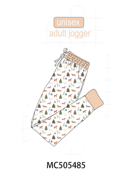 PO58 Christmas tree animal print bamboo collection
