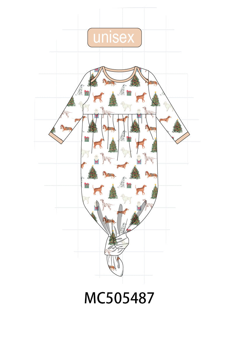 PO58 Christmas tree animal print bamboo collection
